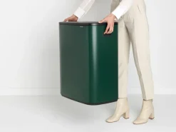 Brabantia Bo touch bin 2x30 L, Pine green< Prullenbakken