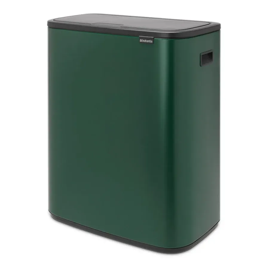 Brabantia Bo touch bin 2x30 L, Pine green< Prullenbakken