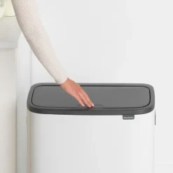 Brabantia Bo touch bin 2x30 L, Wit< Prullenbakken