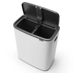 Brabantia Bo touch bin 2x30 L, Wit< Prullenbakken