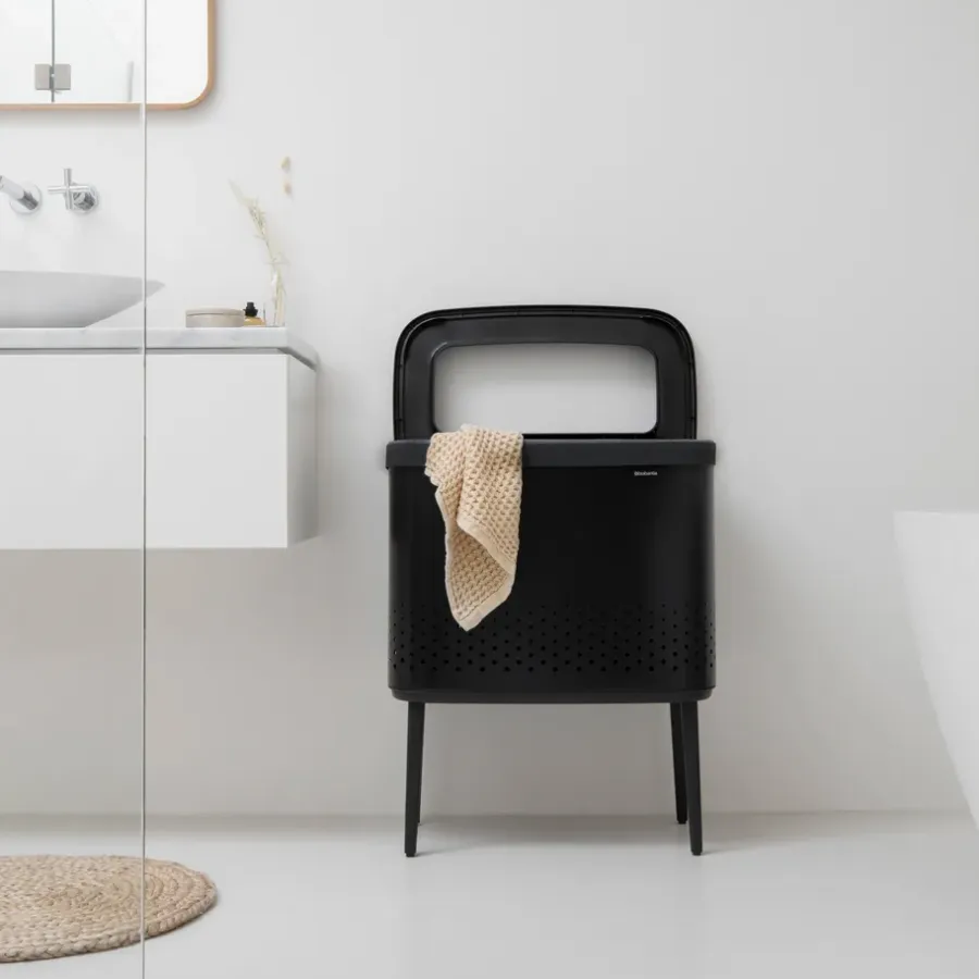 Brabantia Bo wasmand 60 L, Matzwart< Wasmanden