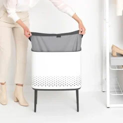 Brabantia Bo wasmand 60 L, Wit< Wasmanden