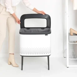 Brabantia Bo wasmand 60 L, Wit< Wasmanden