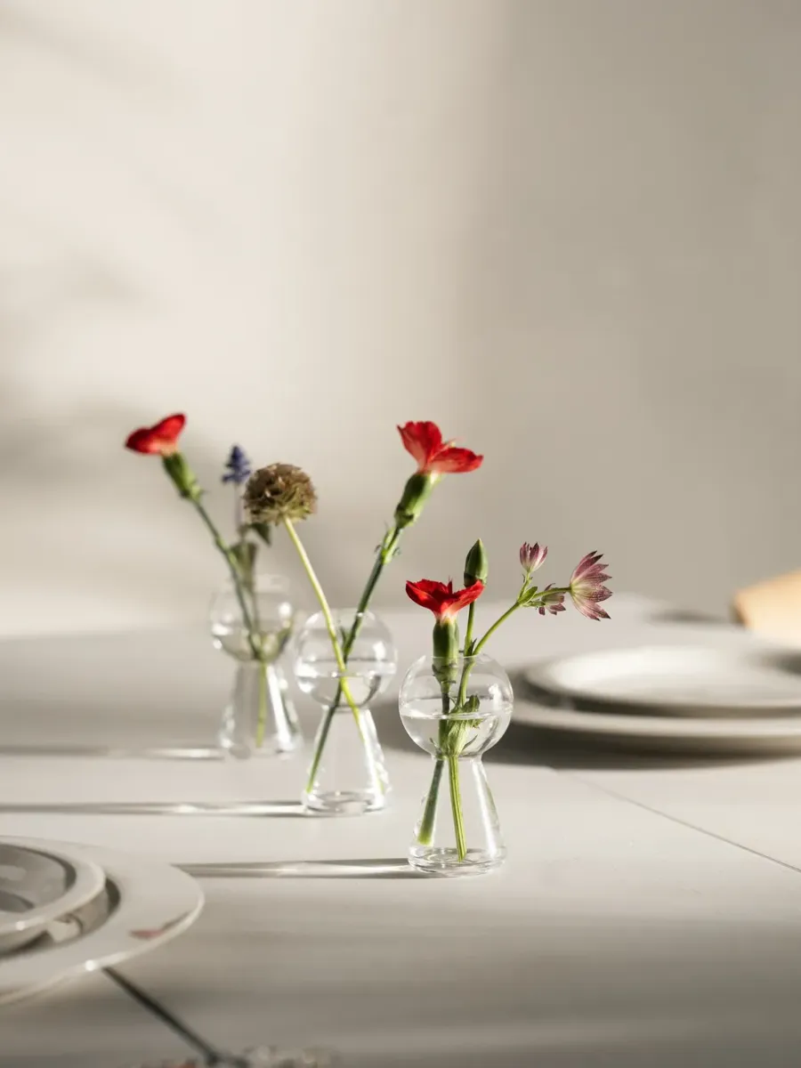 Design House Stockholm Bon Bon vaas mini 8,7 cm, Transparant< Vazen