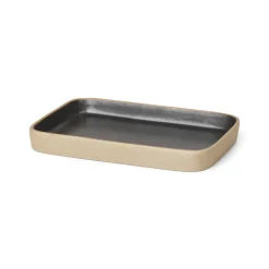 Ferm Living Bon decoratiedienblad klein, Beige-zwart< Decoratieve Accessoires|Decoratieve Dienbladen