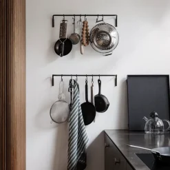 Ferm Living Bon houten dienblad large, Zwartgebeitst eikenhout< Decoratieve Accessoires|Decoratieve Dienbladen