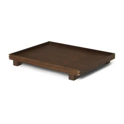 Ferm Living Bon houten dienblad large, Smoked oak< Decoratieve Accessoires|Decoratieve Dienbladen