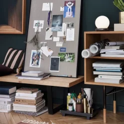 Ferm Living Bon houten dienblad small, Zwartgebeitst eikenhout< Decoratieve Accessoires|Decoratieve Dienbladen