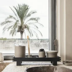 Ferm Living Bon tandenborstelhouder, Beige-zwart< Tandenborstelhouders