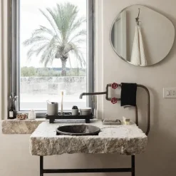 Ferm Living Bon zeepbakje, Beige-zwart< Zeepdispensers & Zeepschaaltjes
