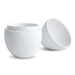 Cooee Design Bonbonnière kom 18 cm, White-mud< Paasdecoratie