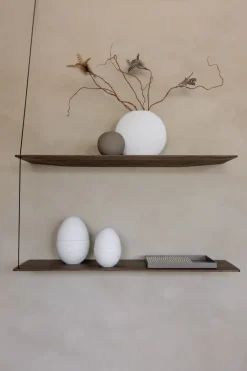 Cooee Design Bonbonnière kom 14 cm, White-mud< Paasdecoratie