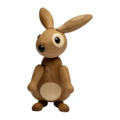 Spring Copenhagen Bonnie konijn decoratie 12,5 cm, Eik< Houten Beelden