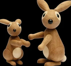 Spring Copenhagen Bonnie konijn decoratie 12,5 cm, Eik< Houten Beelden