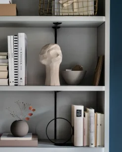 Cooee Design Book Ring boekensteun 10 cm, Zwart< Decoratieve Accessoires