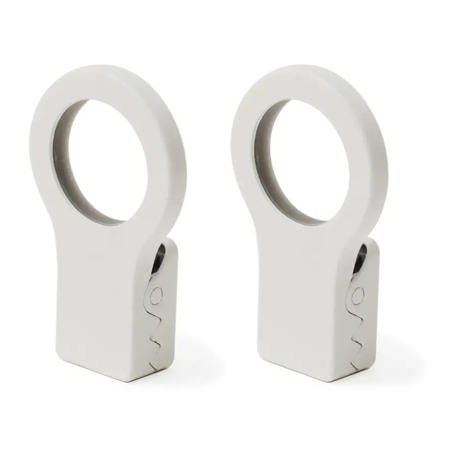 Bosign Loop clips voor theedoek 2-pack, Wit< Haken & Hangers