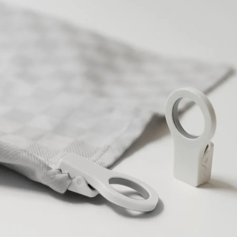 Bosign Loop clips voor theedoek 2-pack, Wit< Haken & Hangers