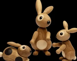 Spring Copenhagen Bounce konijn decoratie 9,5 cm, Eik< Kinderkamer Interieuraccessoires|Kinderkamer Interieuraccessoires