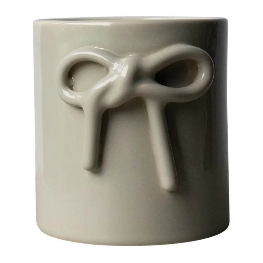 DBKD Bow pot Ø11 cm, Shiny mole< Bloempotten