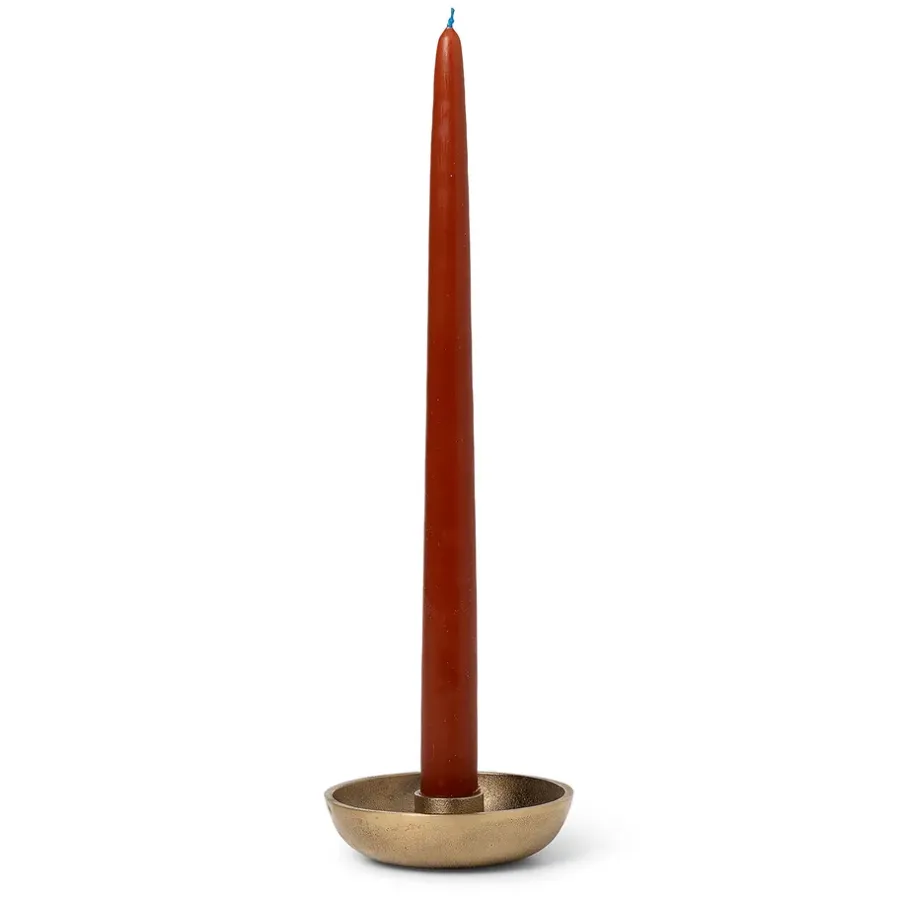 Ferm Living Bowl kandelaar Ø10 cm, Messing< Kandelaars