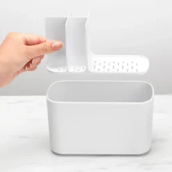 Brabantia ReNew badkamer caddy, Wit< Tandenborstelhouders