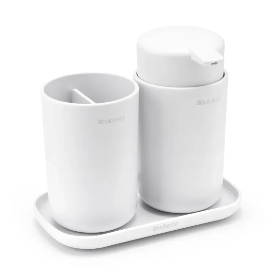 Brabantia ReNew badkameraccessoireset 3-delig, Wit< Zeepdispensers & Zeepschaaltjes