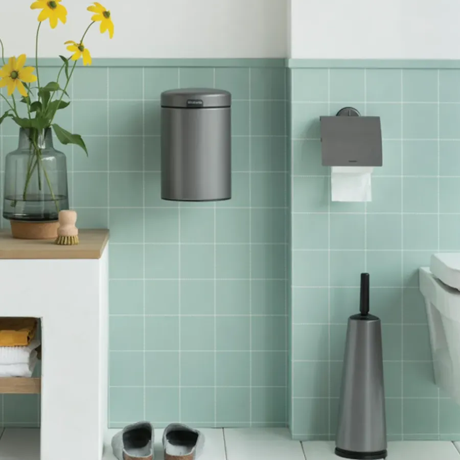 Brabantia ReNew toiletborstel, platinum< Toiletborstels