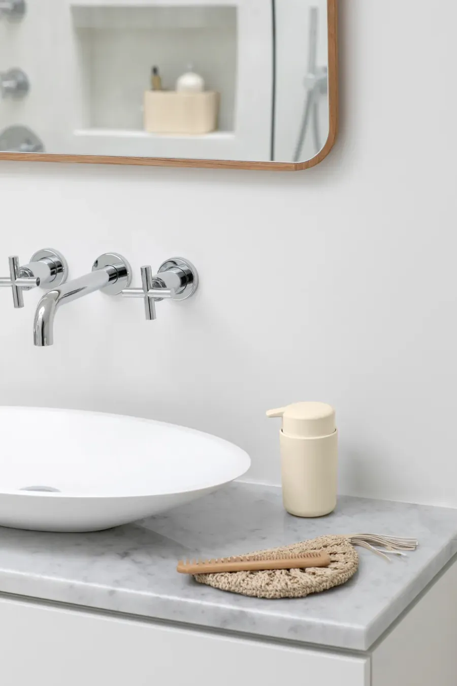 Brabantia ReNew zeeppomp 14 cm, Soft Beige< Zeepdispensers & Zeepschaaltjes