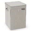 Brabantia stapelbare wasmand 35 l., Lichtgrijs< Wasmanden