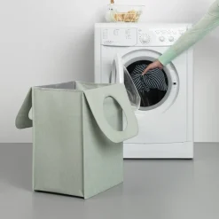 Brabantia waszak stof rechthoekig 55 liter, Groen< Wasmanden