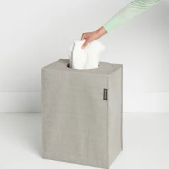 Brabantia waszak stof rechthoekig 55 liter, Lichtgrijs< Wasmanden
