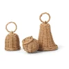 Ferm Living Braided Bell Baubles kersthanger 3-pack, Natural< Kerstdecoraties