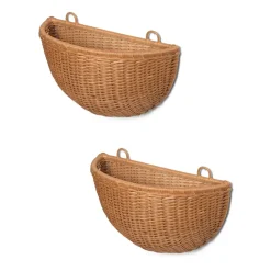 Ferm Living Braided wandmanden 2-pack, Natural< Opbergmanden
