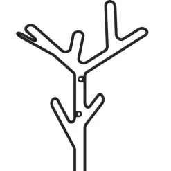 Maze Branch haak, zwart< Kapstokken & Hangrekken