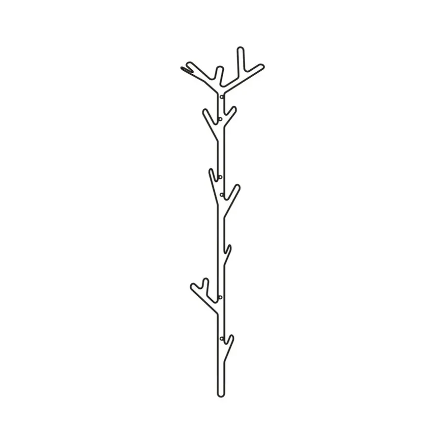 Maze Branch haak, zwart< Kapstokken & Hangrekken