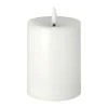 Scandi Essentials Bright Melt blokkaars led 12,5 cm, Wit< Led-Kaarsen