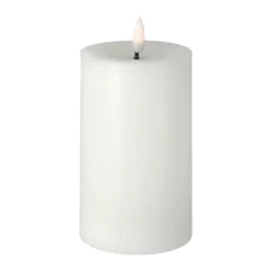 Scandi Essentials Bright Melt blokkaars led 15 cm, Wit< Led-Kaarsen