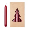 Broste Copenhagen Broste kerstboomkaarsen glossy Ø1,2x10,2 cm 20-pack, Burgundy< Kaarsen