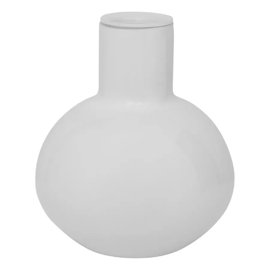 URBAN NATURE CULTURE Bubble kandelaar S 12 cm, Opaque white< Kandelaars