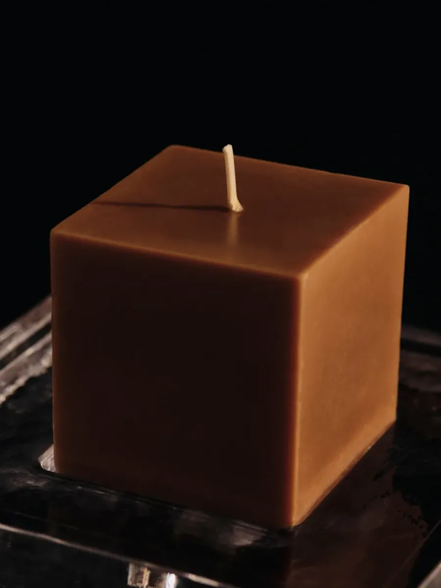 Ferm Living Burren blockkaars small, Bronze< Kaarsen