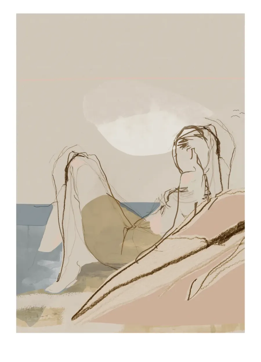 Anna Bülow By the Ocean Poster, 50x70 cm< Posters