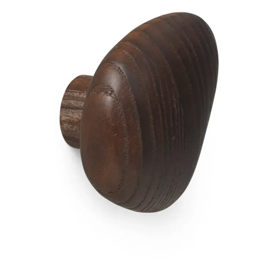 Ferm Living Cairn haak 2-delig, Dark Brown< Haken & Hangers