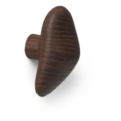 Ferm Living Cairn haak 2-delig, Dark Brown< Haken & Hangers