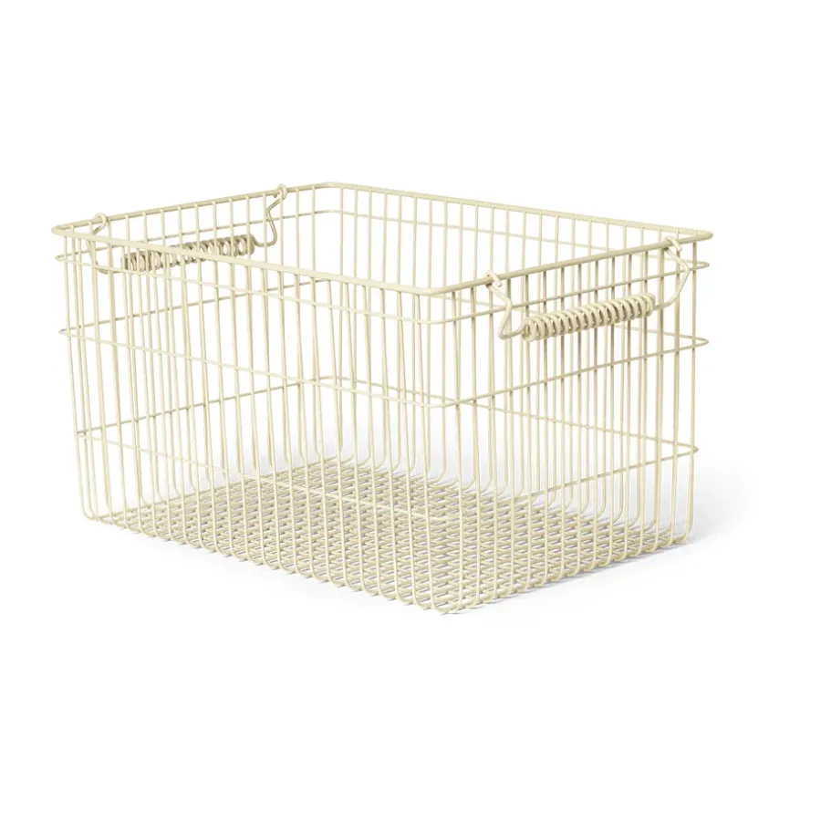 Ferm Living Cala stapelbare mand 2-pack, Cashmere< Opbergmanden
