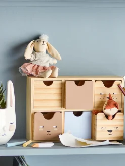 Bloomingville Calle boekenkast klein 6 laden 27x18 cm, Natuur< Opbergoplossingen Voor De Kinderkamer