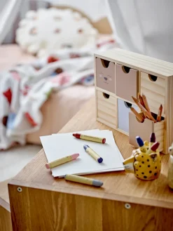 Bloomingville Calle boekenkast klein 6 laden 27x18 cm, Natuur< Opbergoplossingen Voor De Kinderkamer