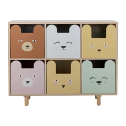 Bloomingville Calle boekenkast 6-lades 55x88,5 cm, Natuur< Planken & Planksystemen