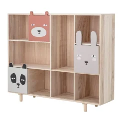 Bloomingville Calle boekenkast 89,5x107 cm 3 laden, Natuur< Opbergoplossingen Voor De Kinderkamer