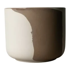 DBKD Calm pot Ø23 cm, Beige-brown< Bloempotten