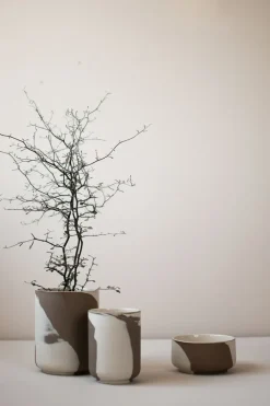 DBKD Calm pot L, Brown-Beige< Bloempotten